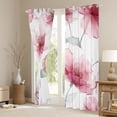 thumbnail image 3 of Castle Fairy Teens Children Pink Flower Blackout Curtains Set of 2 (52x84 Each),Botanical Plants Window Curtains,Chic Floral Blossom Curtains and Drapes,Ultra Soft Home Decor, 3 of 6