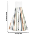thumbnail image 6 of Yayeee Kitchen Hanging Hand Towels Set of 2 with Loop Bathroom Absorbent Tie Towel, Nautical Pattern, 6 of 7