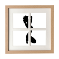 thumbnail image 1 of Chaud Femme Squats Contour Cadre Mur Table Affichage 4 Ouvertures Image, 1 of 3