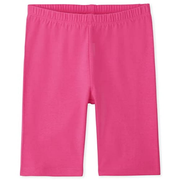 The Children's Place Single Girls Bike Shorts, NEON Berry, Medium (7/8)