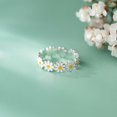 thumbnail image 2 of cute Daisy Flower Open Rings Adjustable Sunflower Wedding Engagement Ring Toe Ring, 2 of 2