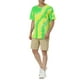 thumbnail image 2 of Camisetas de hombre INSPIRE CHIC para el Día del Padre, de manga corta, verano, camiseta de teñido anudado, camisetas impresas hip hop, M Verde Amarillo, 2 of 5