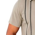 thumbnail image 5 of SHTXOZHI Men's Cuban Guayabera Shirt Short Sleeve Button Down Plus Size Shirts Wedding Summer Beach Tops, 5 of 6