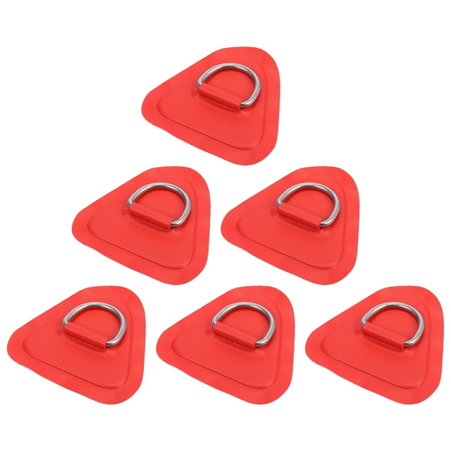 Unique Bargains 6 Pcs Patch Anneau D PVC Acier Inoxydable Forme Triangle Anneau D Vert pour Kayak Canot Pont