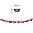 thumbnail image 3 of Patriotic Star Garland Banner for 4th of July Decorations, Red White Blue Stars Bunting for Memorial Day, Veterans Day, Independence Day, Patriotic Holiday Hanging Decor, 3 of 6