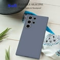 thumbnail image 5 of Galaxy S24 Ultra 5G Case,Samsung S24 Ultra Basic Case [Frosted] Shockproof Case Liquid Silicone Gel Rubber Soft TPU Anti-slip Bumper Thin Matte Slim Phone Case Covers For Galaxy S24 Ultra 2024,Gray, 5 of 6