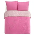 thumbnail image 2 of Room Revival 3-Piece Kids Comforter Set with Tufted Embroidery, Pink Flowers and Waves, Full/Queen, 2 of 7