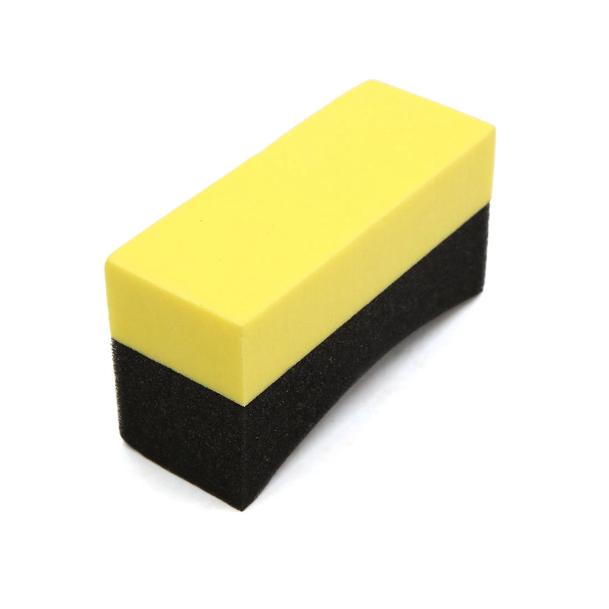 2 Pcs U Shape Tire Waxing Polishing Sponge Pads Tyre Clean Brush for Auto Car