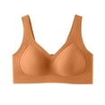 thumbnail image 2 of Thredzr Bra Women Full Coverage Push-Up Wireless Bra Seamless Soft Plus Size Bralette Comfort Wide Straps No Underwire Bra Ginger 34, 2 of 6