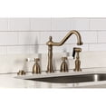 thumbnail image 4 of Kingston Brass KB1798BPLBS 8 x 16 in. Widespread Kitchen Faucet with Brass Sprayer, Satin Nickel, 4 of 7