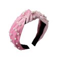 thumbnail image 1 of Guardurnaity Diademas de aro de estilo Retro, diadema de perlas blancas, accesorios flexibles para peinados, diademas para mujeres y niñas, diario Type3 NO3, 1 of 6