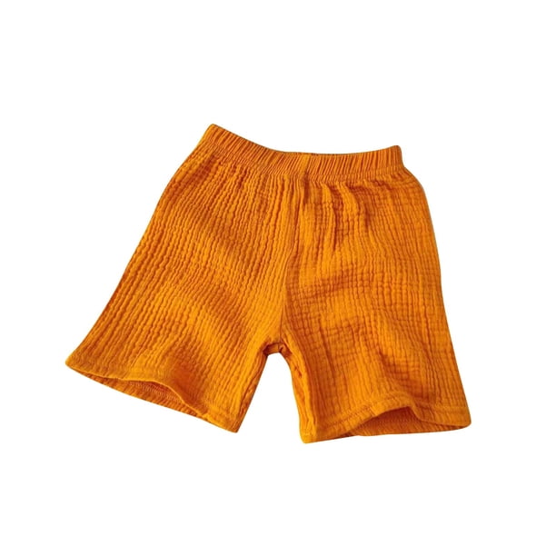Odeerbi 1-9 Años Niños Niñas Pantalones Cortos de Verano de Algodón Color Sólido Parte de Abajo Bonitos Pantalones Cortos Con Volantes