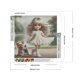 thumbnail image 2 of Pintura de diamante 5D DIY, kit completo de taladro redondo para niña y cachorro, decoración del hogar, 30x30cm, 2 of 9