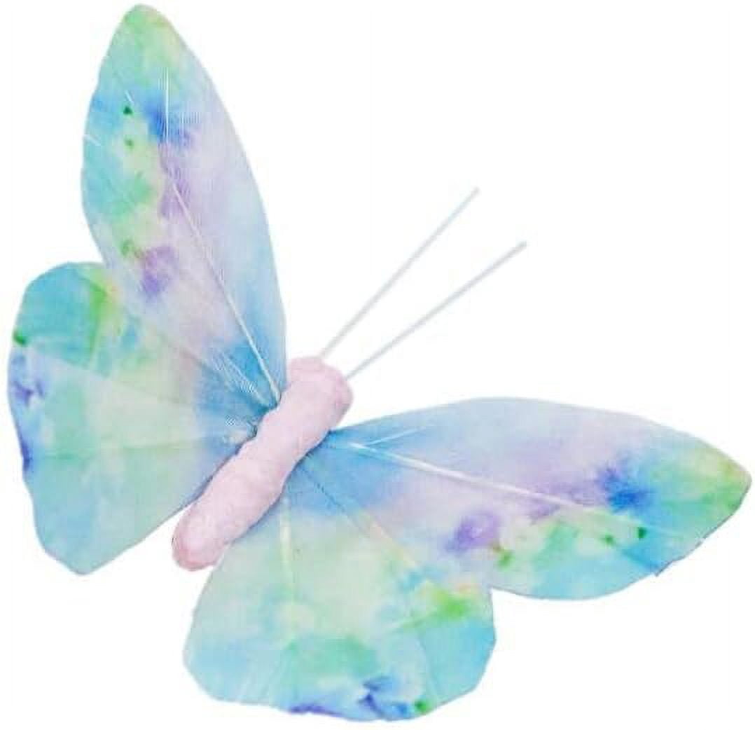 Berfutall-Artificial Feather 3D Butterfly Party Decorations Set of 12 Color Ornaments for Christmas Tree(C)…