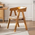 thumbnail image 6 of ANHDAH Set of 4 Wooden Dining Room Chairs, Upholstered Armchairs, Farmhouse Style for Kitchen & Living Room, 6 of 8