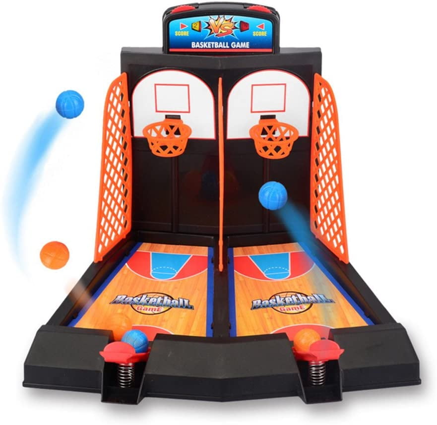 TOYANDONA Basketball Shooting Game Desktop Basketball Games Classic Arcade Games Basketball Hoop Set Fun Sports Toy for Adults Help Reduce Stress