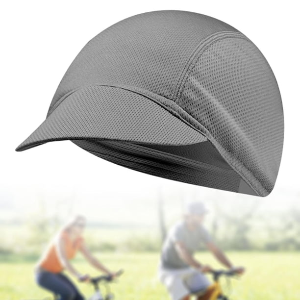 Sombrero de Protección Solar Shamjiam Gorro de Ciclismo Transpirable Secado Rápido Gris Oscuro