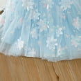 thumbnail image 6 of LYHaoo Girls Tutu Skirt With Colorful Petal Sequins Embroidery Flowy Mesh Layered Ballet Dance Short Skirt For Toddler Kids，Casual Floral Dresses Sizes 4-5 Years Blue, 6 of 7