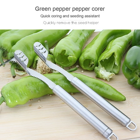 Vegetable Fruit Pepper Corer Stainless Steel Chili Seed Remover With Serrated Edge Kitchen Tools Walmart Canada Vegetable Fruit Pepper Corer Stainless Steel Chili Seed Remover With Serrated Edge Kitchen Tools Walmart Canada