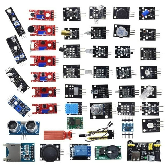 16 in 1 Intelligent Sensoring Collection with Standardized Connectors for Electronics Prototyping