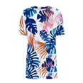 thumbnail image 3 of Liquidation! Ensemble de Pyjama et Shorts pour Femmes HomeGardon, Ensembles de Vêtements de Détente d'Été, Pyjama Décontracté Ample à Imprimé Col Rond Manches Courtes et Shorts, Ensemble de Vêtements de Maison pour Femmes, P-TTG, 3 of 5