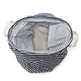 thumbnail image 4 of Folding Laundry Hamper Washing Dirty Clothes Storage Cotton Linen Laundry Basket Hamper Canvas Toy Storage Organizer Bag Home Household, 4 of 7