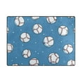 thumbnail image 5 of Yayeee Area Rugs for Living Room 5.2'x4' Indoor Non Slip Washable Bedroom Carpet, Baseballs Pattern, 5 of 6