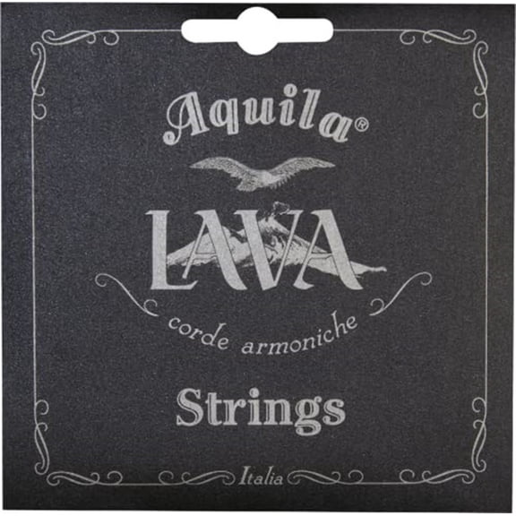 Aquila Lava Soprano Ukulele String Set Low G Tuning LAVA Series (Black) Soprano Low-G