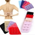 thumbnail image 2 of 5Pcs Breathable Women 3 Rows 2 Hooks Bra Strap Extender Soft Back Band Extension, 2 of 8