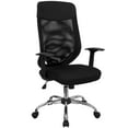 thumbnail image 2 of Flash Furniture High Back Black Mesh Executive Swivel Office Chair with Arms, 2 of 12