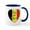 White/Navy Inside, variant on CafePress - Pray For Belgium Mug - 11 oz Ceramic Mug - Novelty Coffee Tea Cup
