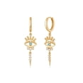 thumbnail image 1 of Pendientes MYEARS Evil Eye con forma de argolla colgante en forma de gota, color dorado, 1 of 7