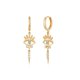 thumbnail image 1 of Pendientes MYEARS Evil Eye con forma de argolla colgante en forma de gota, color dorado, 1 of 7