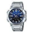 thumbnail image 1 of Casio Analog Digital Combination Stainless Steel Blue Dial Quartz AMW-870DA-2A1V Men's Watch, 1 of 3