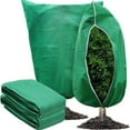 thumbnail image 3 of Callipe Plant Cold Proof Cover Winter Frost Blanket with Adjustable Drawstring Zipper Freeze Bag for Garden Shrubs Trees, 3 of 7