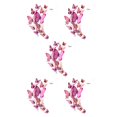 thumbnail image 3 of Justharion 12pcs / Set Multicolore Double Couche 3D Papillons Autocollants Muraux Décoration Murale PVC Papillons Réfrigérateur Autocollants Rose Rouge 5Set, 3 of 6