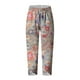 thumbnail image 2 of Pantalones de Verano de Pierna Ancha Moda Suelta Impresa Capris, Pantalones Casuales Cómodos de Piernas Anchas para Uso Al Aire Libre Y en el Hogar, 2 of 5