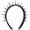 Black, variant on 1Pc White Gothic Spiked Studded Headband Hair Accessories