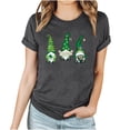thumbnail image 2 of T-shirts de la Saint-Patrick pour Femmes Mode Saint-Patrick Imprimé Col Rond Manches Courtes T-Shirt Décontracté Haut Saint-Patrick, 2 of 4