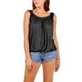 thumbnail image 1 of LUXUR Débardeur Femme Col Rond T-Shirts Unis Mode Blouse Sans Manches Pull Noir m, 1 of 2
