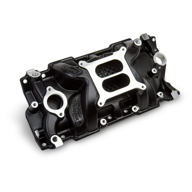Weiand 8150BK Speed Warrior Intake - Chevy Small Block V8 - Black Ceramic Coated