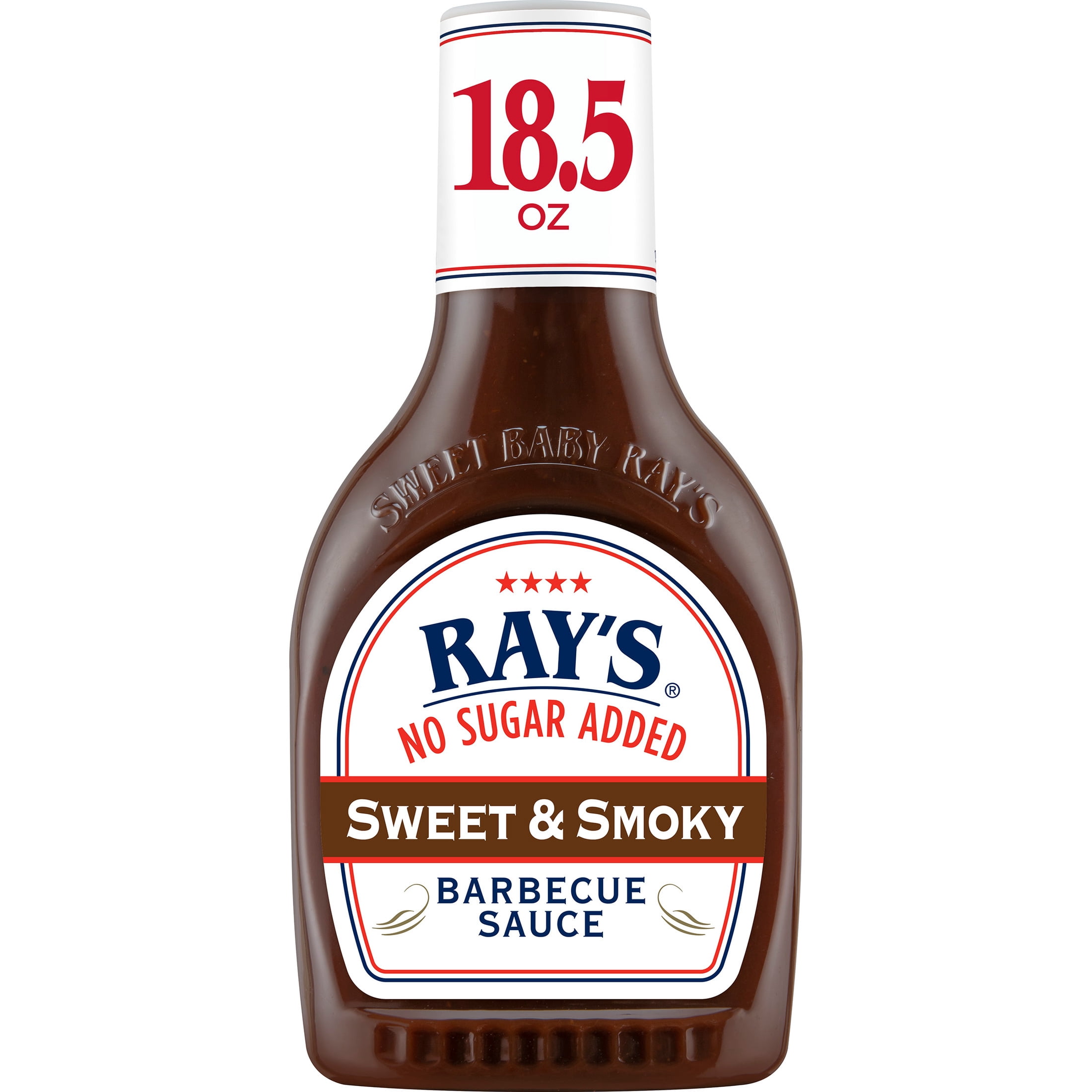 (4 pack) Ray's® No Sugar Added Sweet & Smoky Barbecue Sauce 18.5 oz