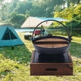 thumbnail image 4 of Non‑Stick Soup Pot Cookware w/ Wooden Cover Kitchen Cooking Pot 20cm Base 20x6cm, 4 of 8