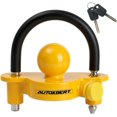 thumbnail image 1 of AUTOXBERT Trailer Lock Tow Hitch Anti-Theft Safety Lock High Performance Steel Universal Security (Yellow), 1 of 5