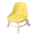 thumbnail image 4 of Silla giratoria con ruedas universales giratorias de 360 degree y asiento bajo Amarillo, 4 of 9