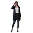 thumbnail image 2 of Moomaya Womens Full Sleeves Shrug Open Front Long Lightweight Casual Cardigan, 2 of 7