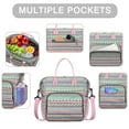thumbnail image 2 of Bohemian Aesthetic Lunch Bag – Large Insulated Cooler with Artistic Tribal Style and Adjustable Strap, Foldable Tote for Daily Commutes or Gym Snacks, 2 of 7