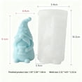 thumbnail image 2 of JDH 2PCS Christmas Mold New Faceless Santa Claus Aromatherapy Candle Silicone Molds Resin Casting Mould for DIY Candle Making Polymer Plaster Christmas Home Desktop Decoration Christmas Gift, 2 of 8