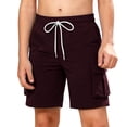 thumbnail image 5 of Jinhomg Boys' Quick Dry Cargo Shorts Kids Elastic Waist Athletic Shorts with Multi-Pockets Lightweight Hiking Summer Beach Shorts 5-13Y, 5 of 7