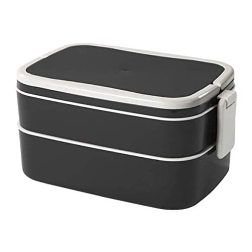 IKEA FLOTTIG Lunch box white 8 ¼x5x4" Storage food in portions black 